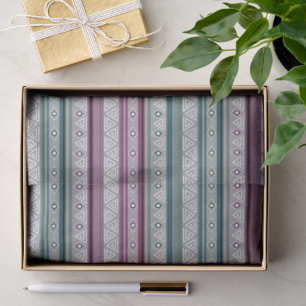 Papel De Seda patrón tribal étnico geométrico de indio americano