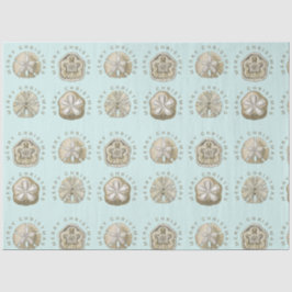 Papel De Seda Patrón Turquoise de Arena navideña