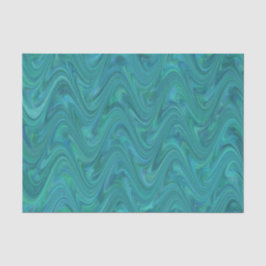 Papel De Seda Patrón Verde Azul de mármol
