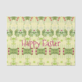 Papel De Seda Patrón verde decorativo