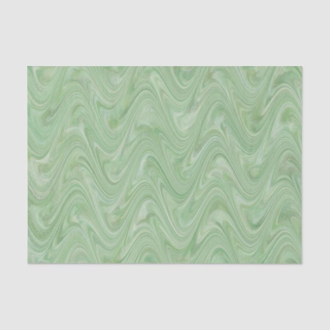Papel De Seda Patrón Verde Mármol (Anverso)