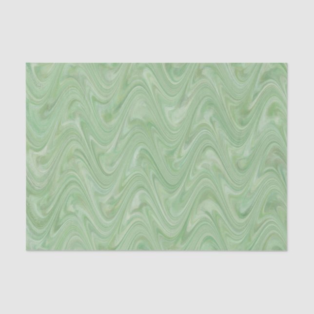 Papel De Seda Patrón verde martillero (Anverso)
