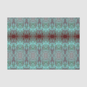 Papel De Seda Patrón victoriano Verde azulado verde vintage