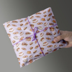 Papel De Seda Patrón Victoriano Vintage Fancy Cakes And Sweets