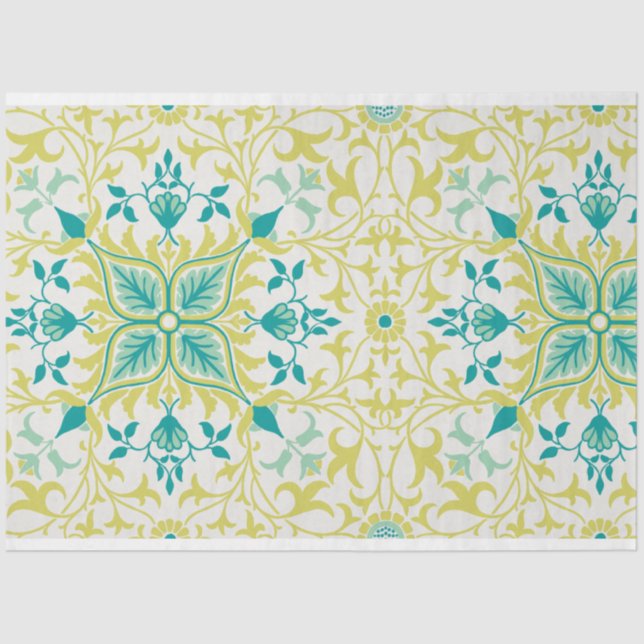 Papel De Seda Patrón vírico (de William Morris) (Anverso)