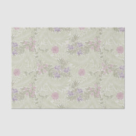 Papel De Seda Patrón William Morris Lavender y Larkspur Rosa