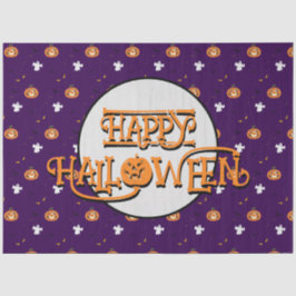 Papel De Seda Patrón y mensaje de Halloween