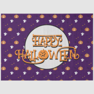 Papel De Seda Patrón y mensaje de Halloween