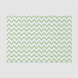 Papel De Seda Patrón ZigZag / Chevron verde sabio