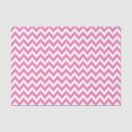 Papel De Seda Patrón ZigZag rosa / Chevron