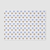 Patronato de miel de abeja azul y oro