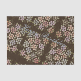 Papel De Seda Patronato de Pastel Floral