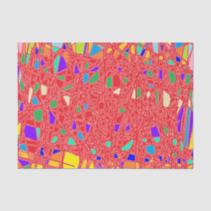 PAPEL DE SEDA PATRONES DE ARTE COLOR PRINCIPAL ROJO