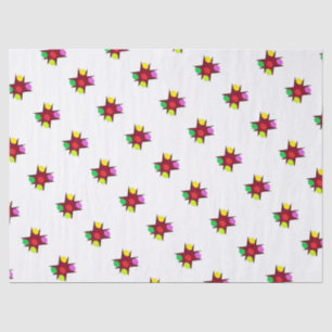 PAPEL DE SEDA PATRONES DE COLOR MEZCLADOS EN FONDO BLANCO