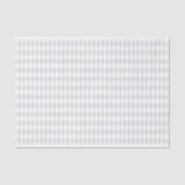 PAPEL DE SEDA PATRONES DE DIAMANTE DE MARDI GRAS BLANCO