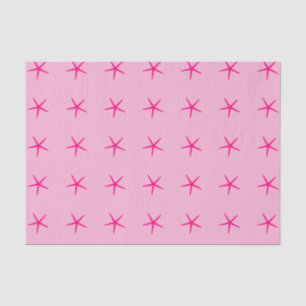 Papel De Seda Patrones de estrellas de mar Rosa Cumpleaños Bodas