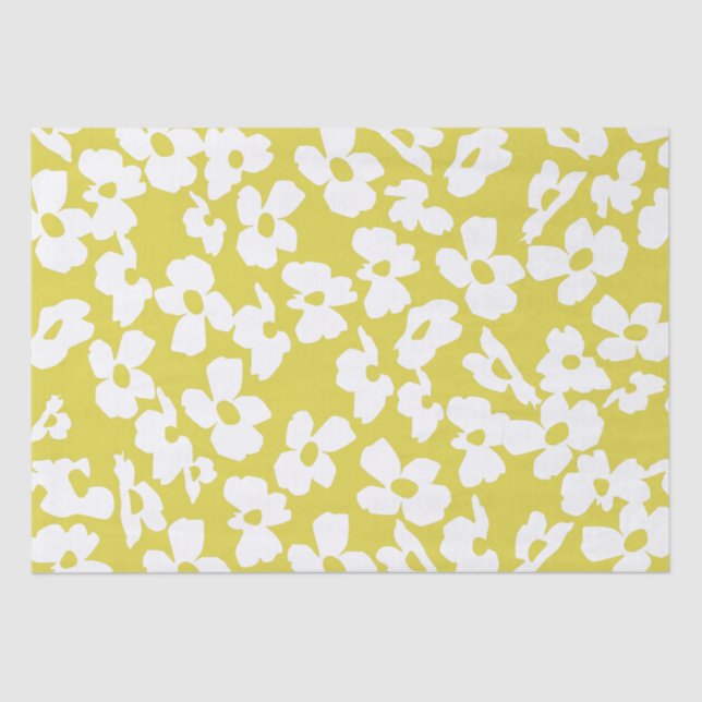 Papel De Seda Patrones de flores de Dogwood primavera (Anverso)