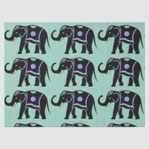 Papel De Seda Patrones decorativos abstractos de animales elefan