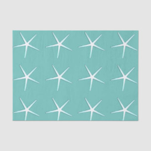 Papel De Seda Patrones estelares Verde azulados Blue Cute Nautic