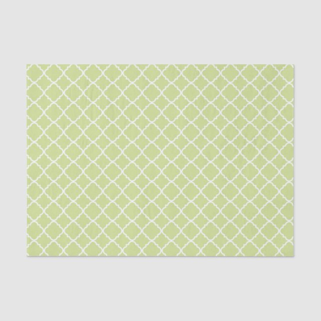 PAPEL DE SEDA PATRONES VERDE Y BLANCO PASTEL (Anverso)