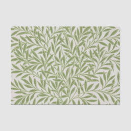Papel De Seda Pattern of green leafy branches 