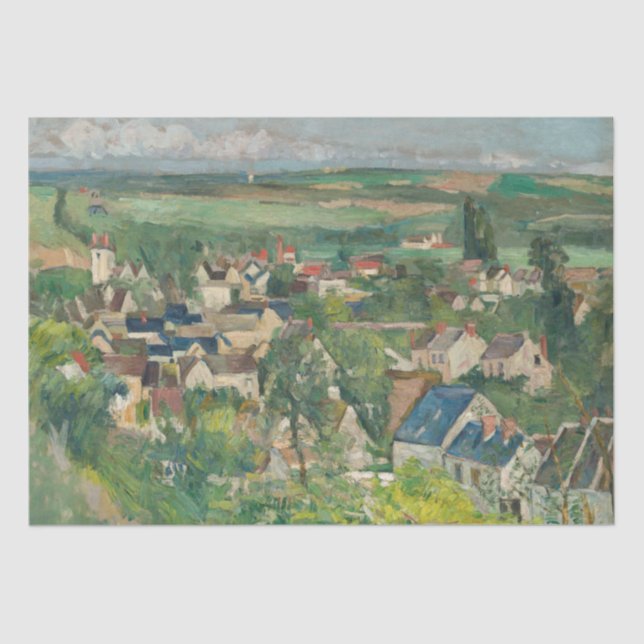 Papel De Seda Paul Cezanne - Auvers, vista panorámica (Anverso)