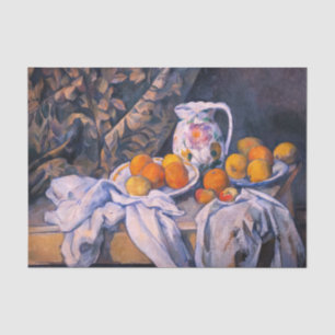 Papel De Seda Paul Cezanne - Bodegón con una cortina
