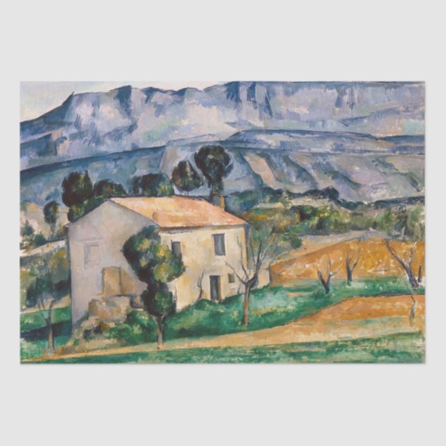 Papel De Seda Paul Cezanne - Casa en Provenza (Anverso)