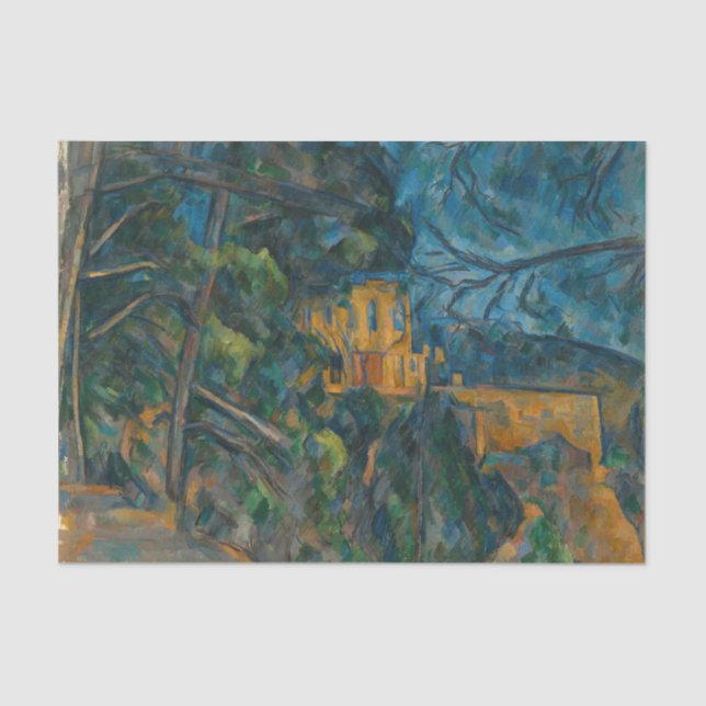 Papel De Seda Paul Cezanne - Chateau Noir (Anverso)