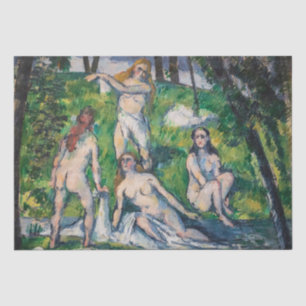 Papel De Seda Paul Cezanne - Cuatro Bañistas