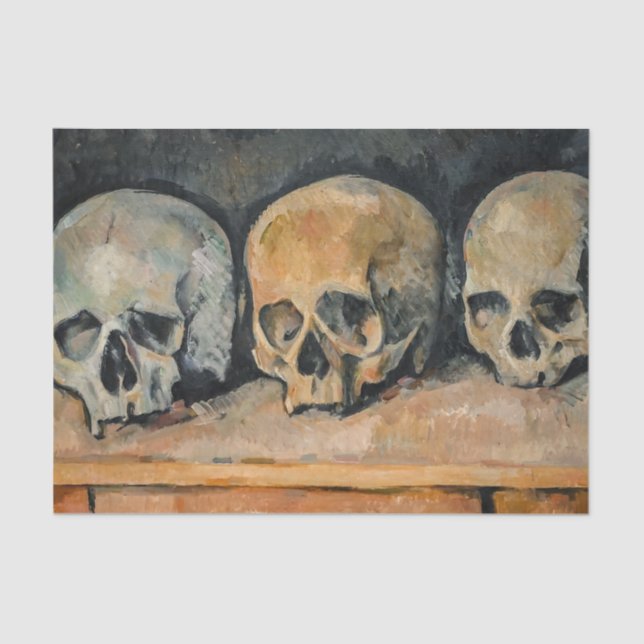 Papel De Seda Paul Cezanne - El cráneo de los tres (Anverso)