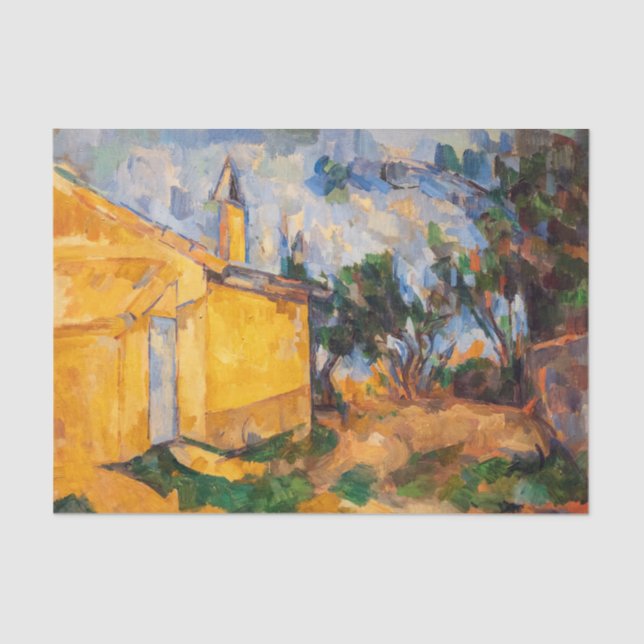 Papel De Seda Paul Cezanne - Le Cabanon de Jourdan (Anverso)
