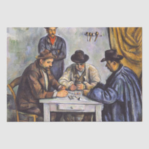 Papel De Seda Paul Cezanne - Los jugadores de cartas