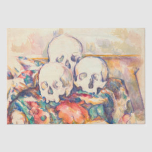 Papel De Seda Paul Cezanne - Los tres cráneos acuarela