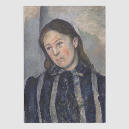 Papel De Seda Paul Cezanne - Madame Cezanne con el pelo suelto