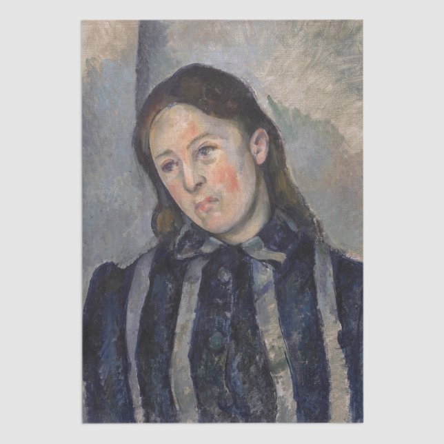 Papel De Seda Paul Cezanne - Madame Cezanne con el pelo suelto (Subido por el creador)