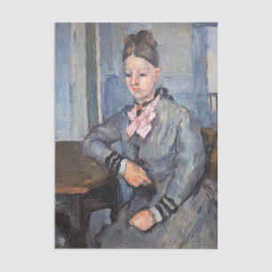 Papel De Seda Paul Cezanne - Madame Cezanne se inclina en una me
