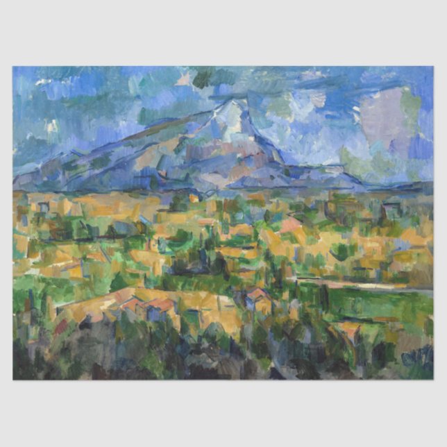 Papel De Seda Paul Cezanne - Mont Sainte-Victoire (Anverso)
