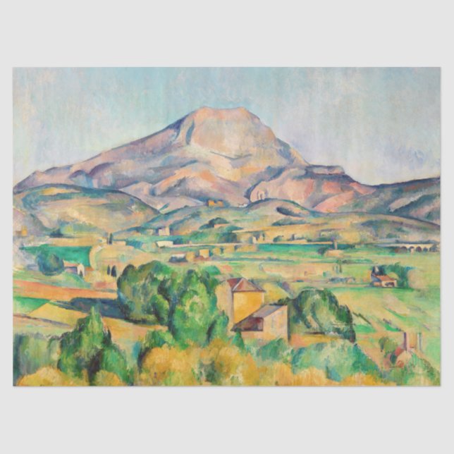 Papel De Seda Paul Cezanne - Mont Sainte-Victoire (Anverso)