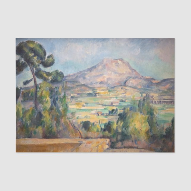 Papel De Seda Paul Cezanne - Mont Sainte-Victoire (Anverso)