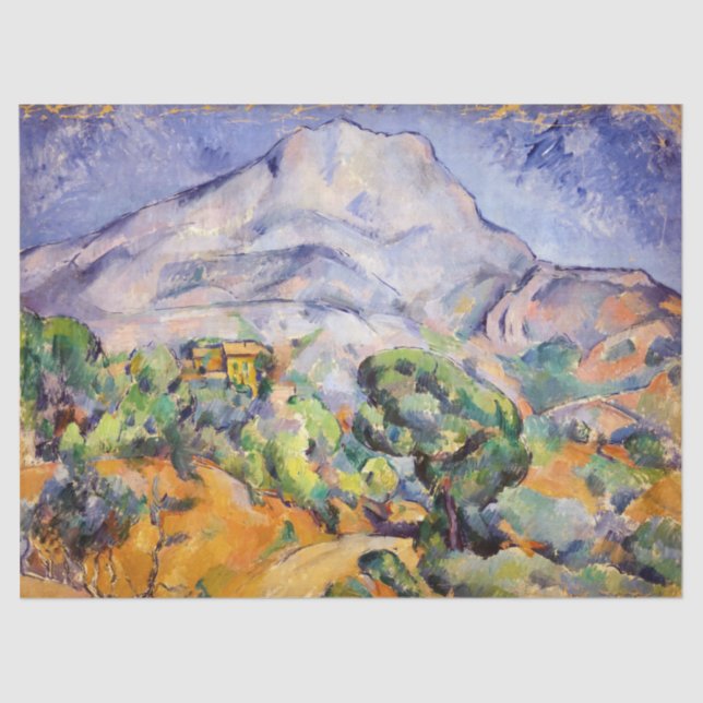 Papel De Seda Paul Cezanne - Mont Sainte-Victoire, Tholonet Road (Anverso)