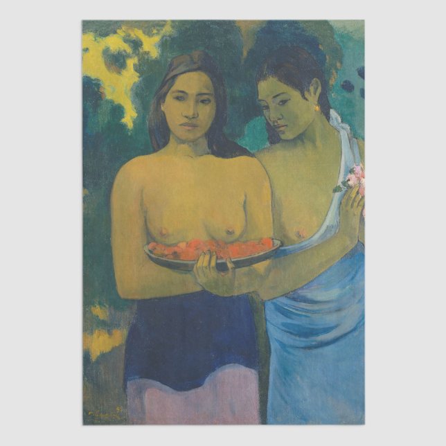 Papel De Seda Paul Gauguin - Dos mujeres tahitianas (Subido por el creador)