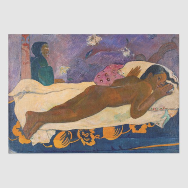 Papel De Seda Paul Gauguin - Espíritu de los muertos mirando (Anverso)