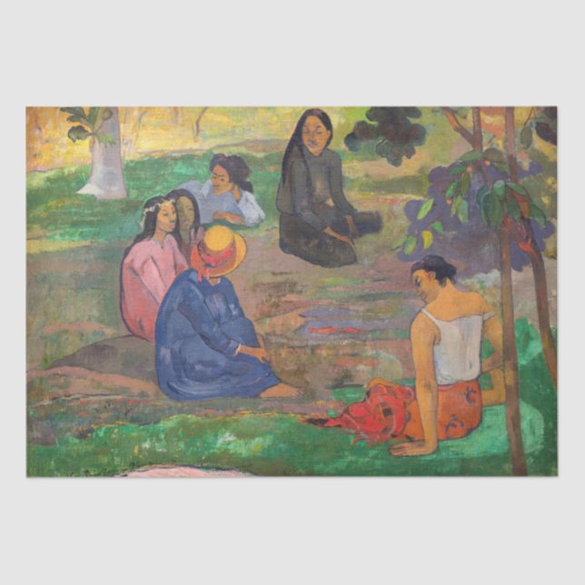 Papel De Seda Paul Gauguin - La conversación / Les Parau Parau (Anverso)