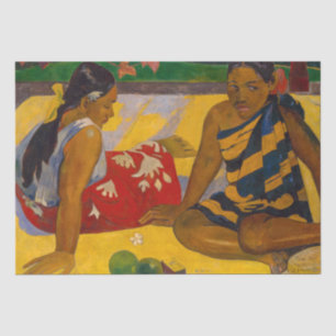 Papel De Seda Paul Gauguin - Mujeres Tahitianas / Parau Api