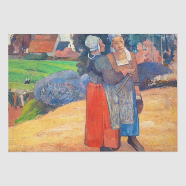Papel De Seda Paul Gauguin - Paysannes Breton (Anverso)