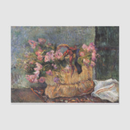 Papel De Seda Paul Gauguin, pintura "Cesta de Flores"