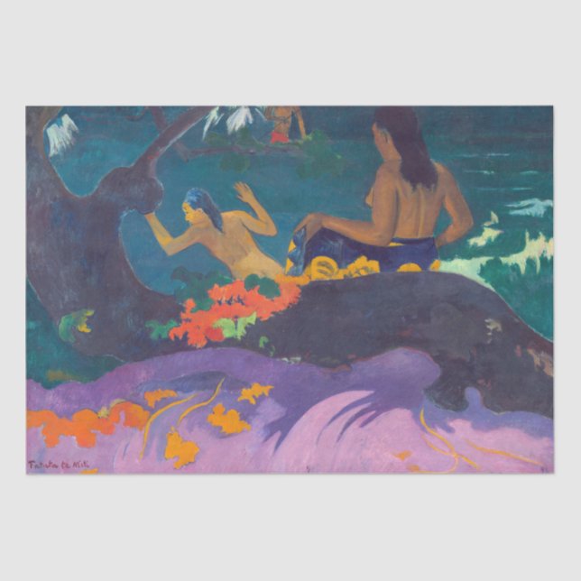 Papel De Seda Paul Gauguin - Por el mar / Fatata te Miti (Anverso)