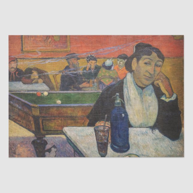 Papel De Seda Paul Gauguin - The Night Cafe, Arles (Anverso)