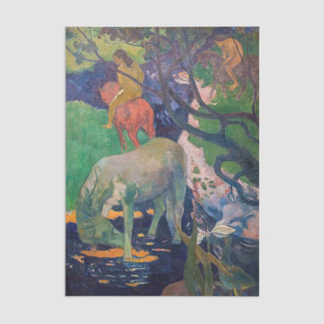 Papel De Seda Paul Gauguin - The White Horse (Subido por el creador)